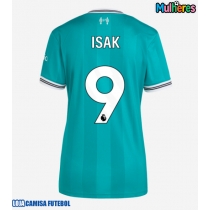 Camisa de Futebol Liverpool Alexander Isak #9 Equipamento Alternativo Mulheres 2025-26 Manga Curta